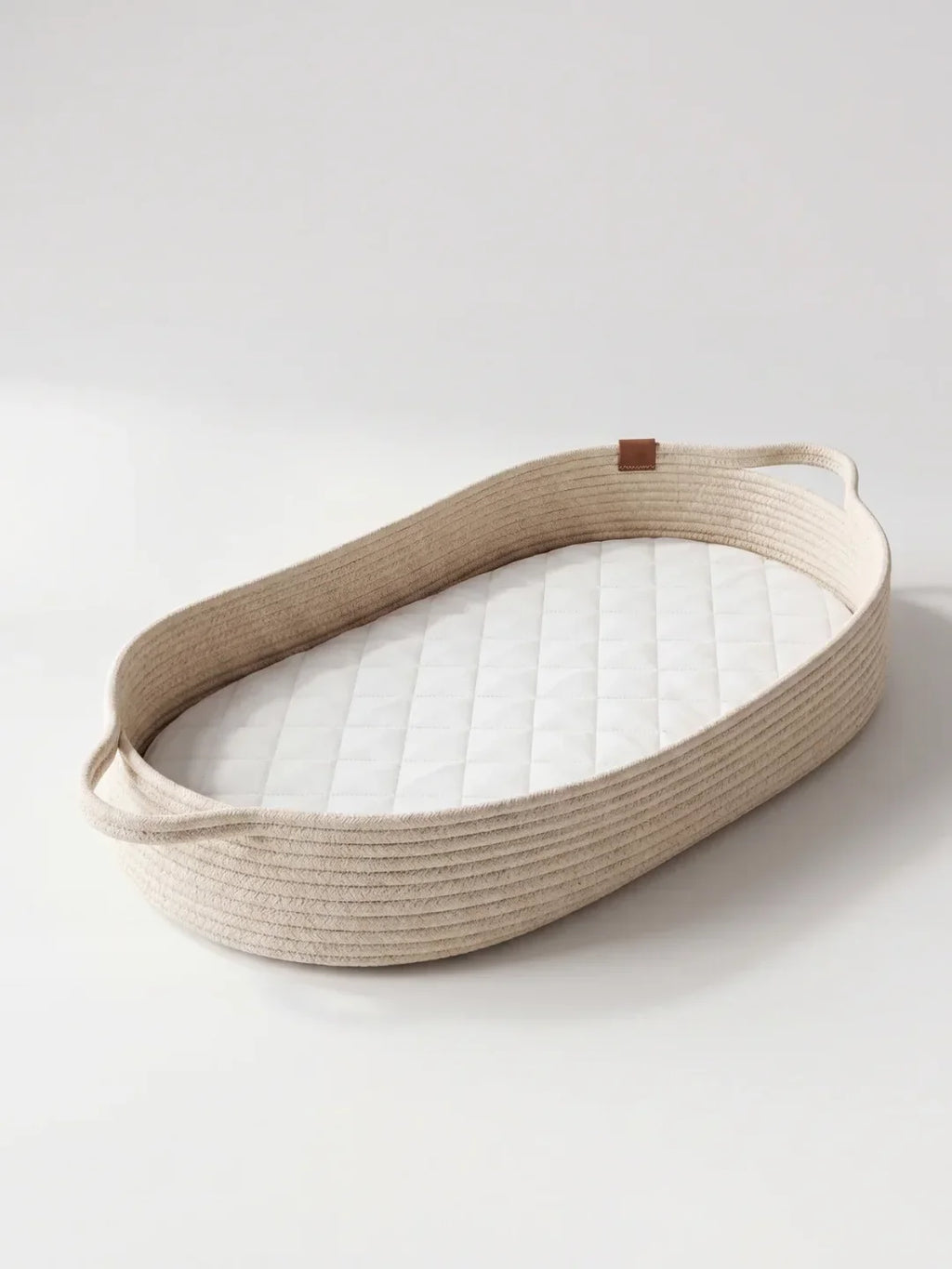 Panier à Langer en Corde de Coton Tressée
