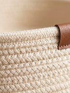 Panier à Langer en Corde de Coton Tressée