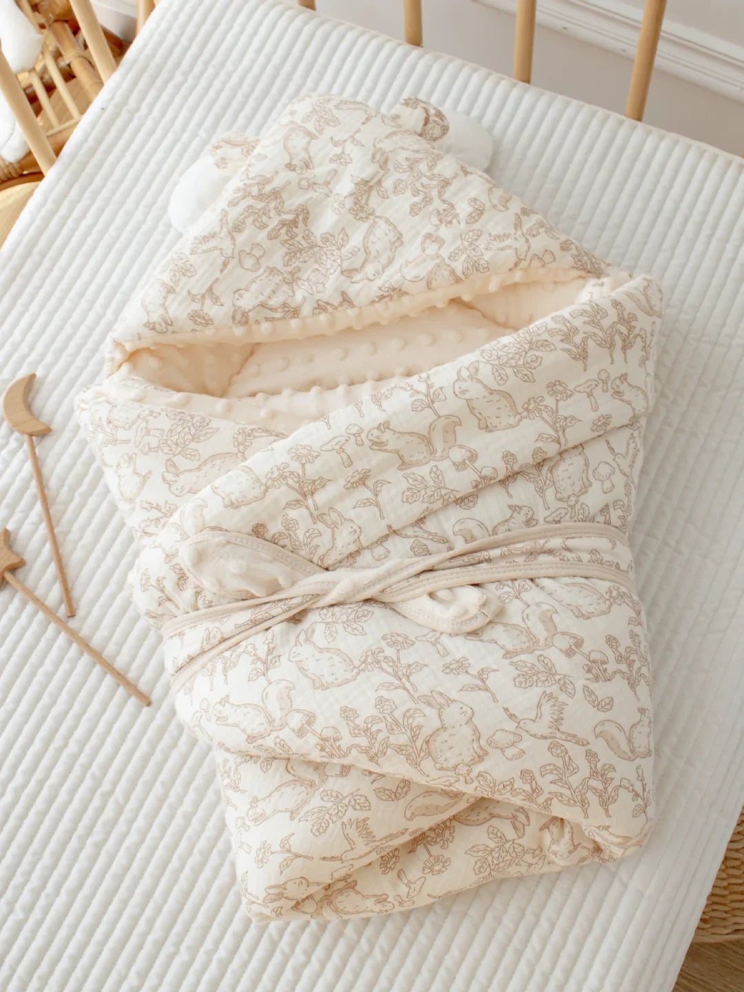 Couverture d'emmaillotage en coton épais 620 g