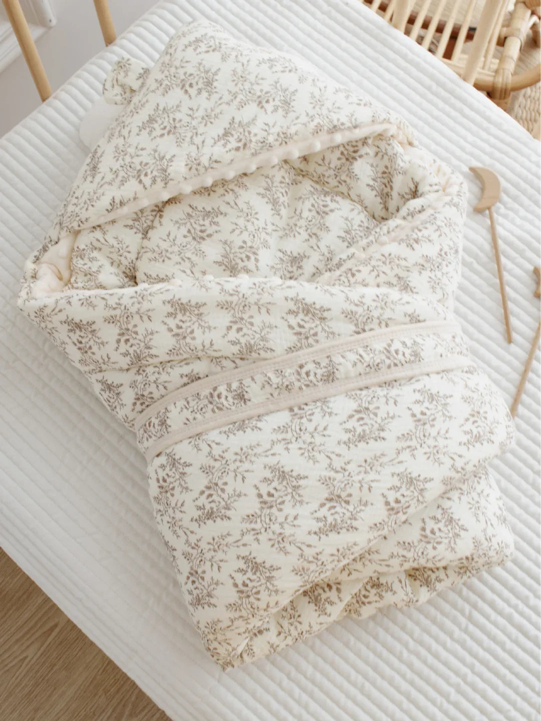 Couverture d'emmaillotage en coton épais 620 g