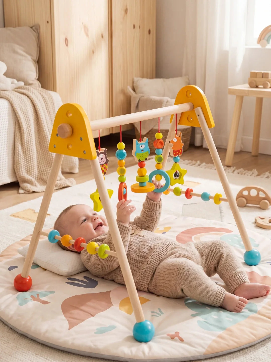 Arche d'éveil en bois - Jouets Colorés