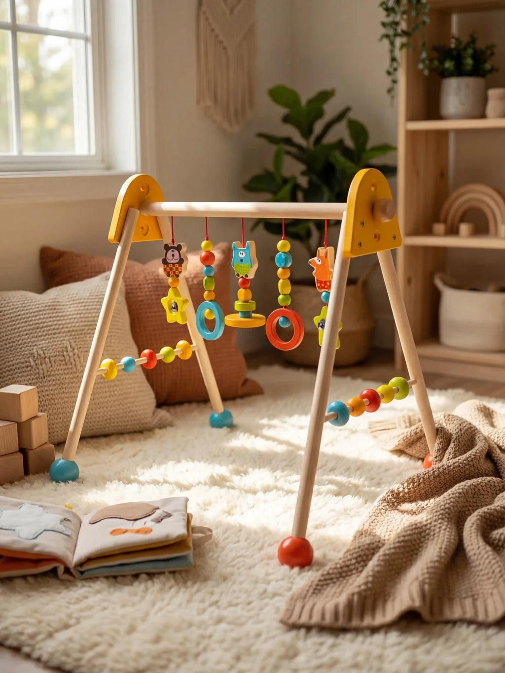 Arche d'éveil en bois - Jouets Colorés