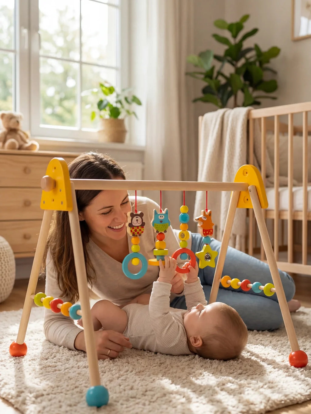 Arche d'éveil en bois - Jouets Colorés