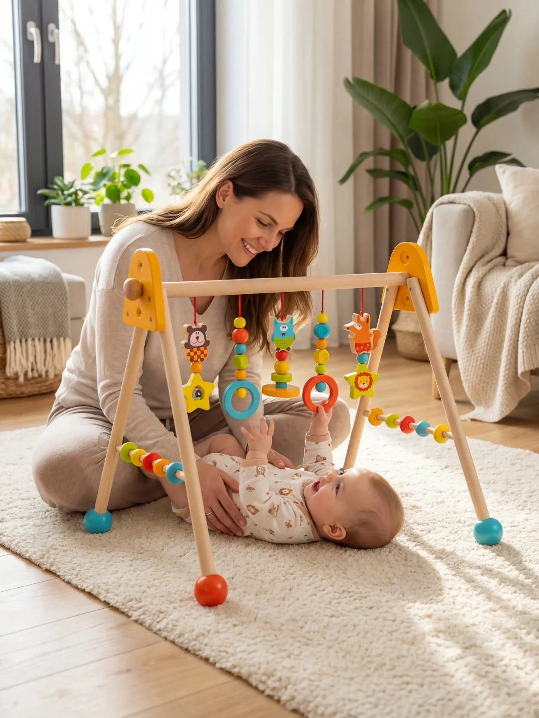 Arche d'éveil en bois - Jouets Colorés