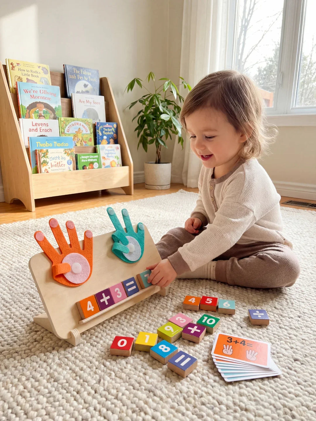 Jouet Éducatif en Bois - Apprentissage des Chiffres