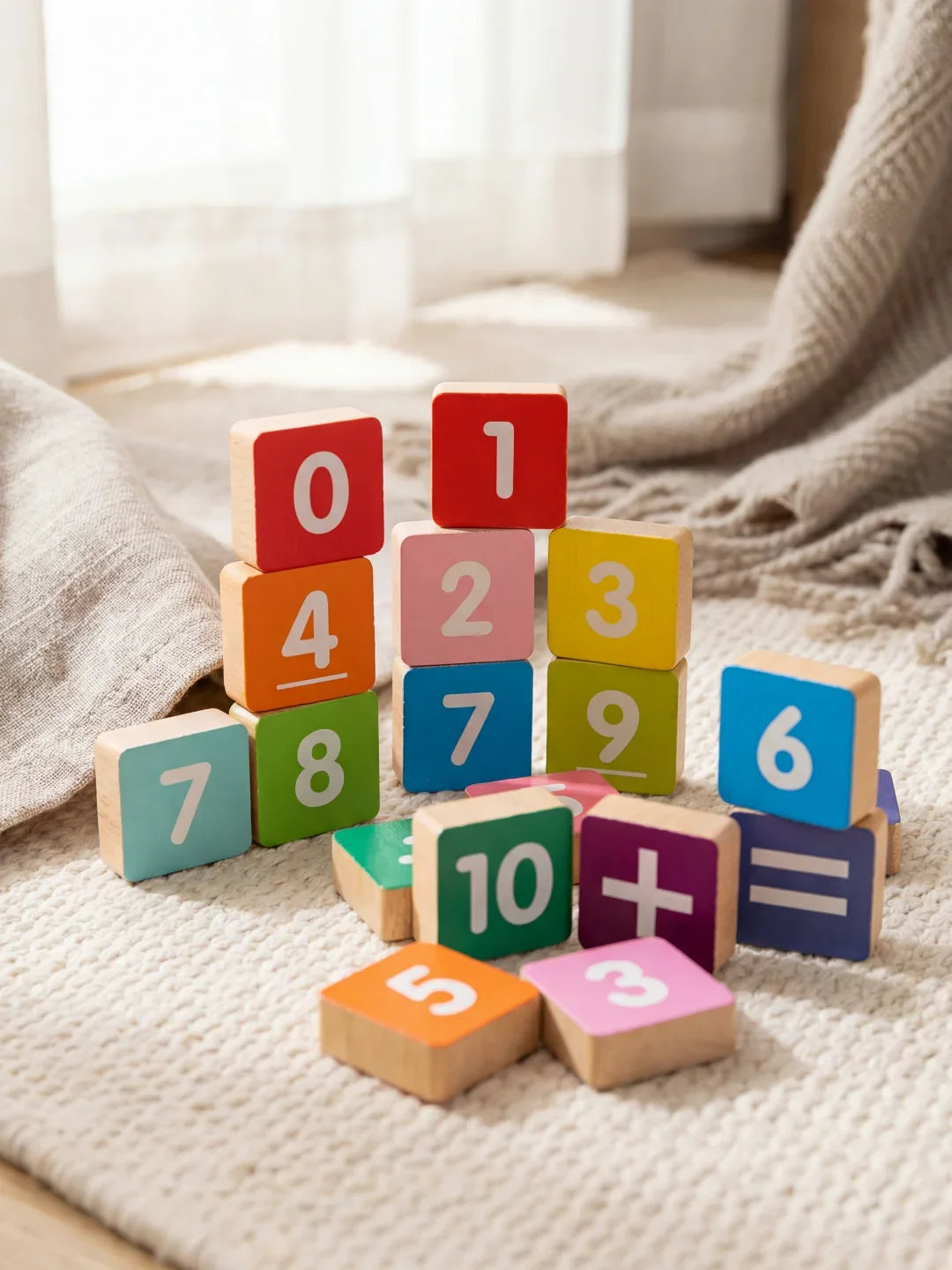 Jouet Éducatif en Bois - Apprentissage des Chiffres