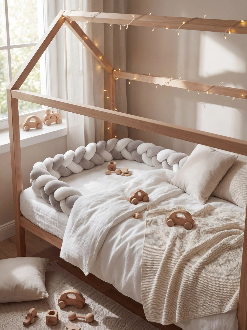 Tresse de lit 3 brins - bicolore