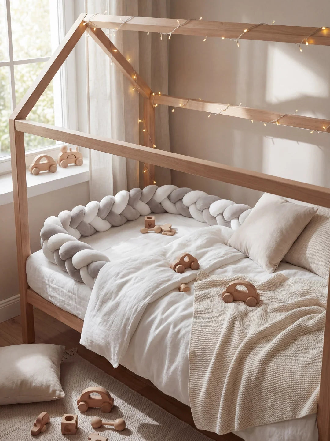 Tresse de lit 3 brins - bicolore