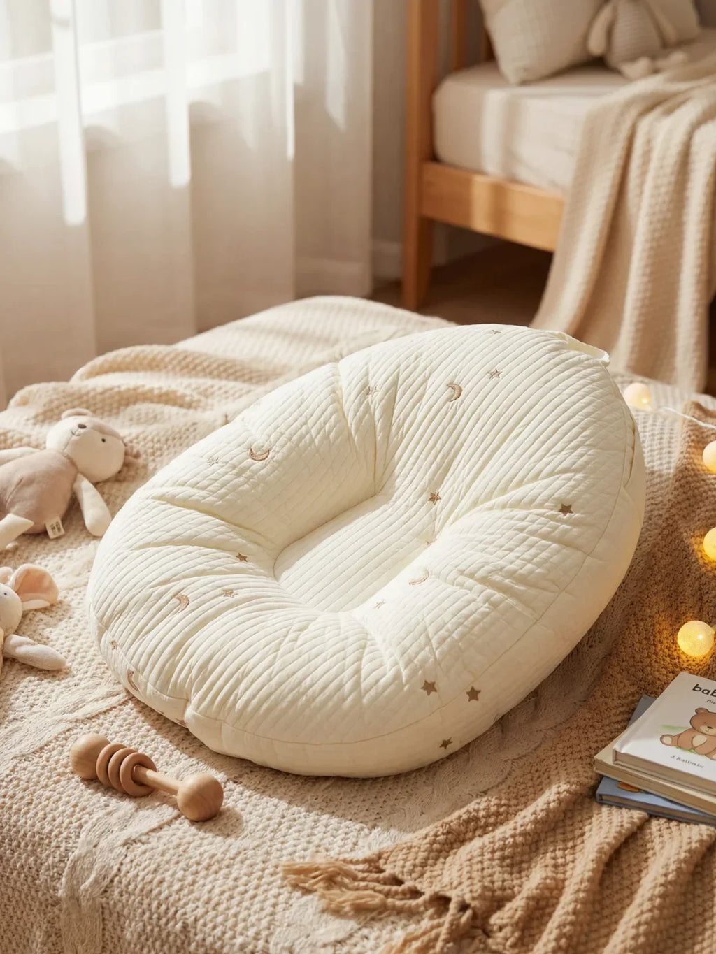 Coussin d'allaitement matelassé