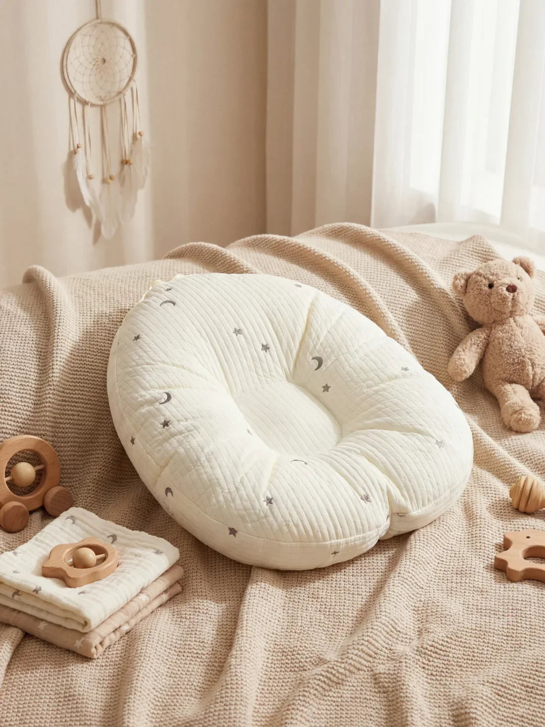 Coussin d'allaitement matelassé