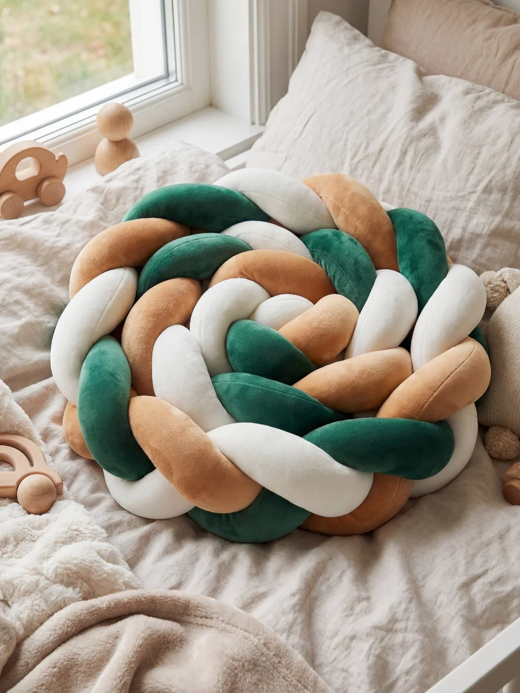 Tresse de lit 3 brins - tricolore