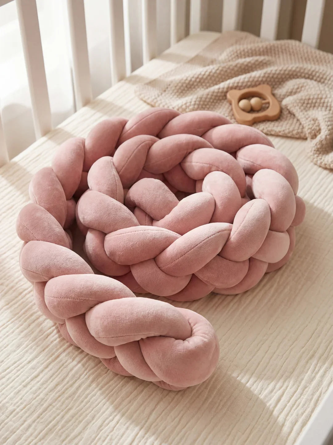 Tresse de lit à 4 brins - couleur unie