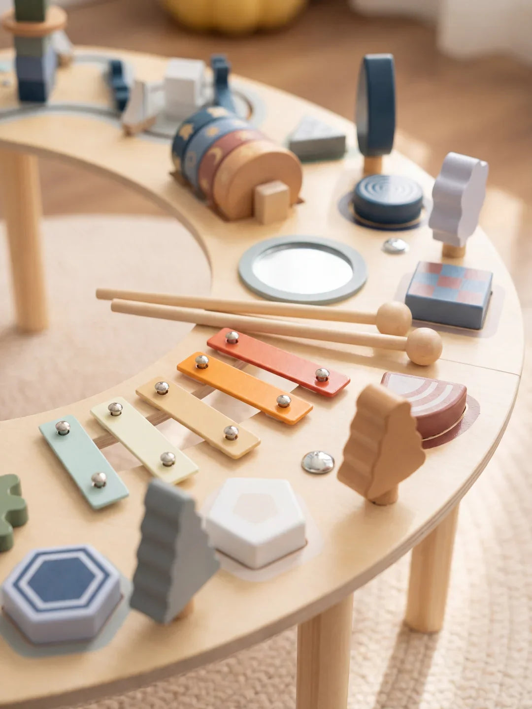 Table Multi-Activités - Croissant de Lune