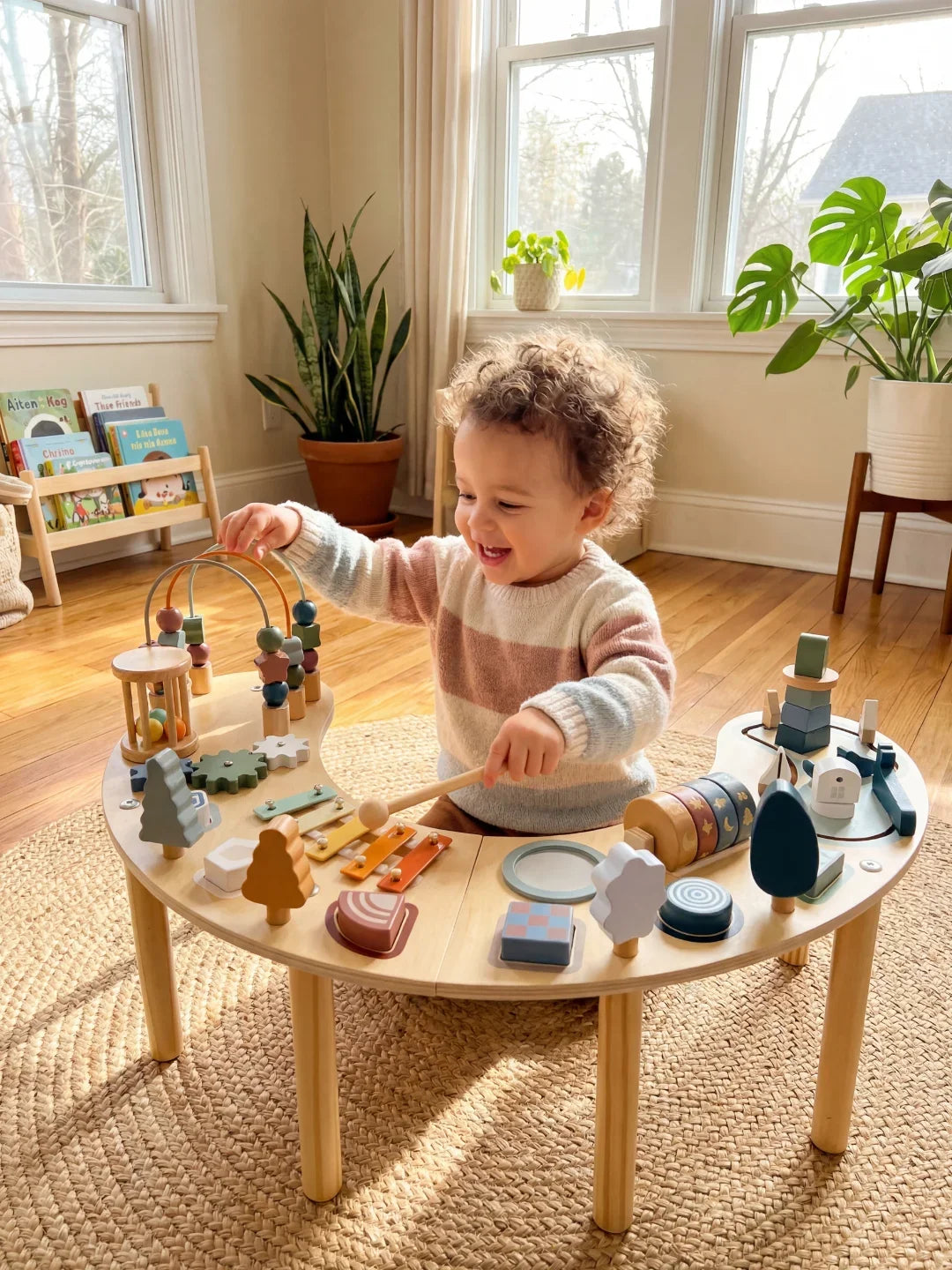 Table Multi-Activités - Croissant de Lune