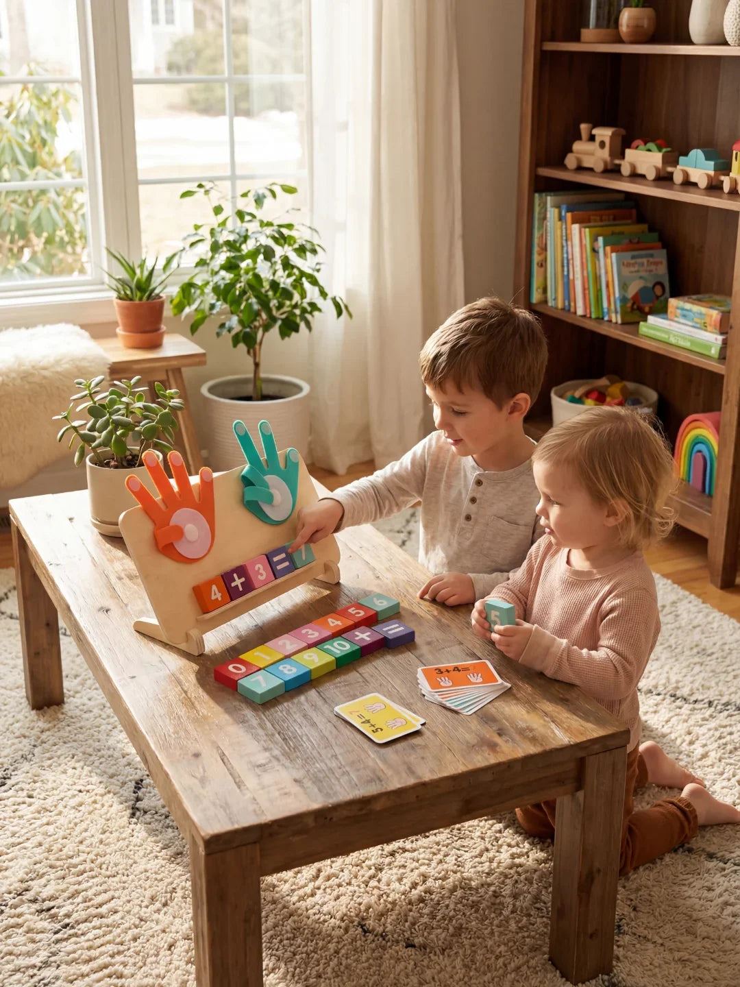Jouet Éducatif en Bois - Apprentissage des Chiffres