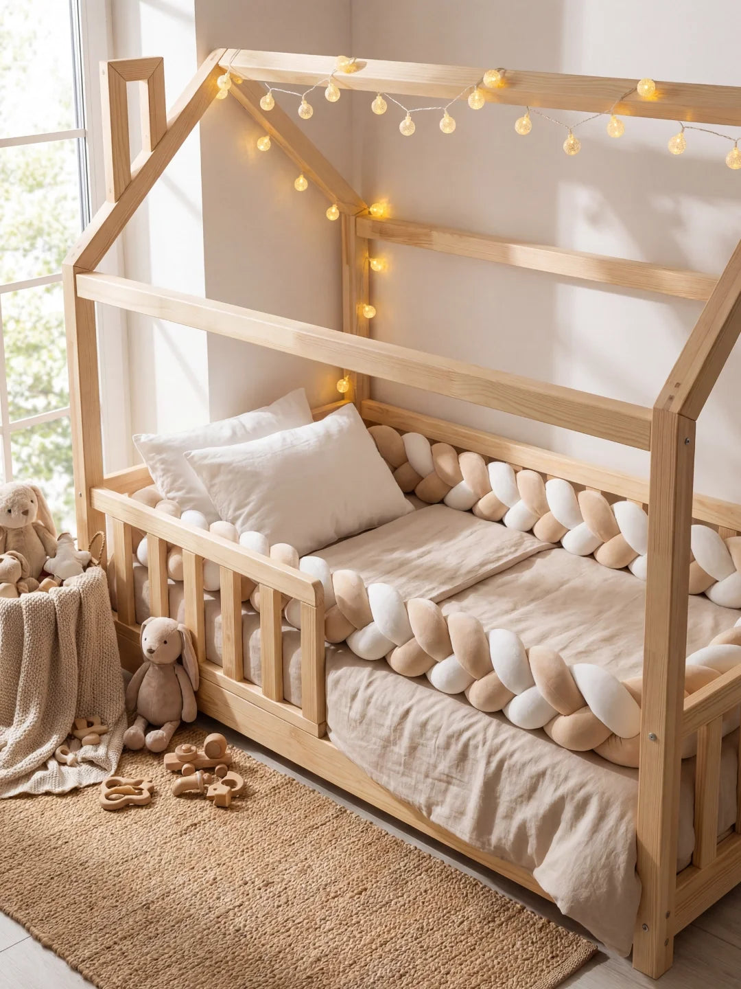 Tresse de lit 3 brins - bicolore