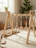 Jouets d'éveil en bois colorés