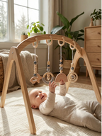 Jouets d'éveil en bois colorés