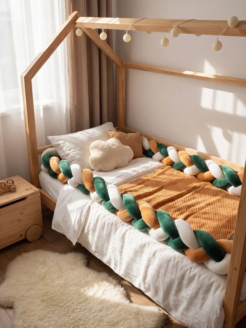 Tresse de lit 3 brins - tricolore