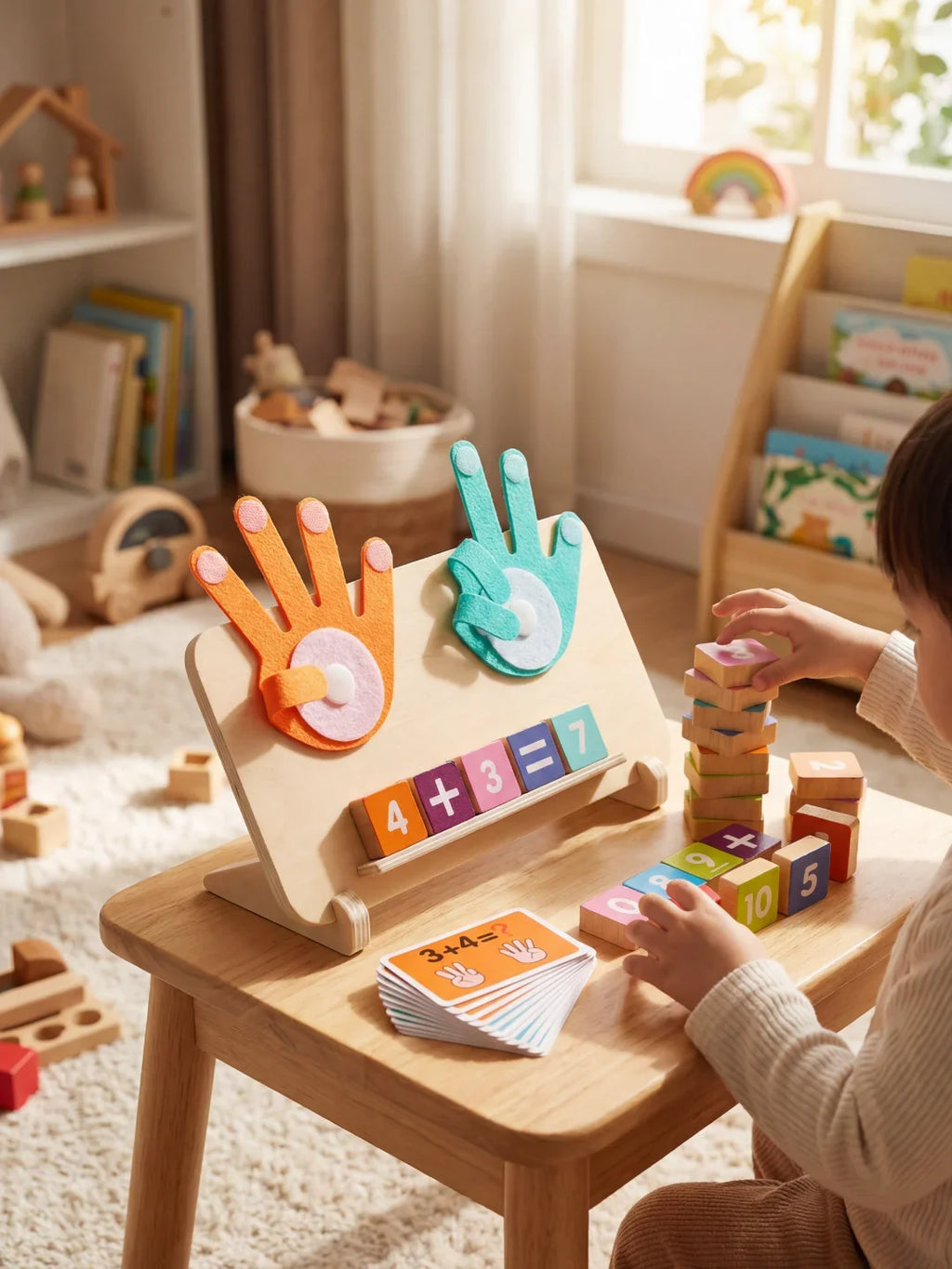 Jouet Éducatif en Bois - Apprentissage des Chiffres