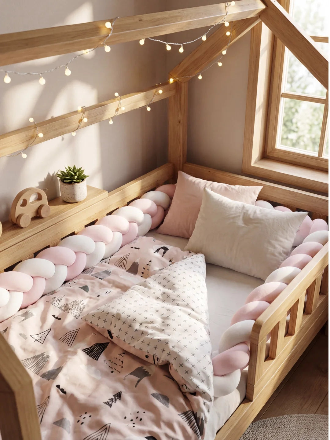 Tresse de lit 3 brins - bicolore