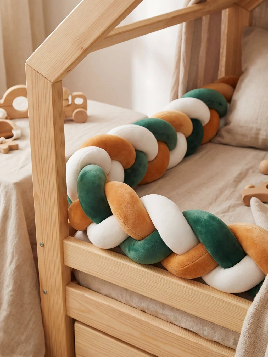 Tresse de lit 3 brins - tricolore