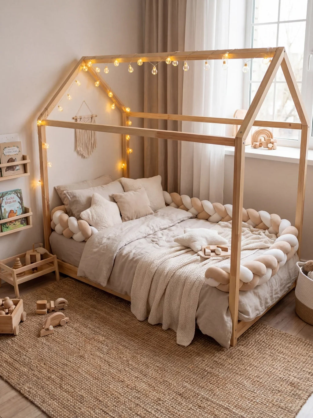 Tresse de lit 3 brins - bicolore