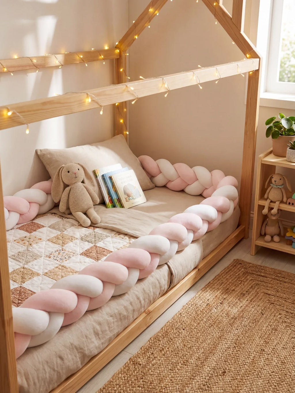 Tresse de lit 3 brins - bicolore