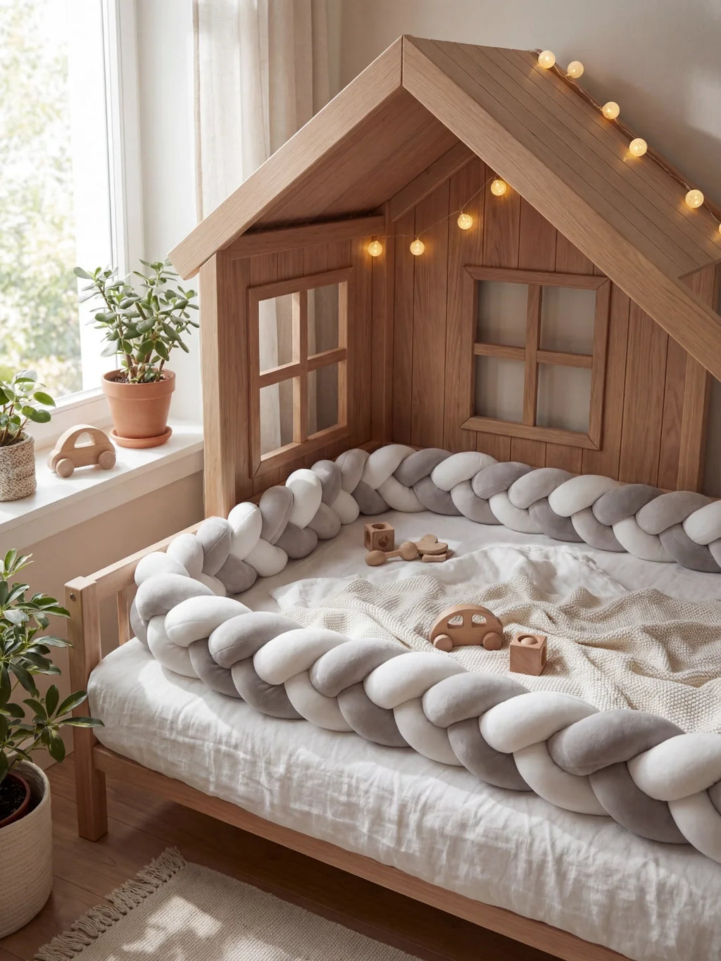Tresse de lit 3 brins - bicolore