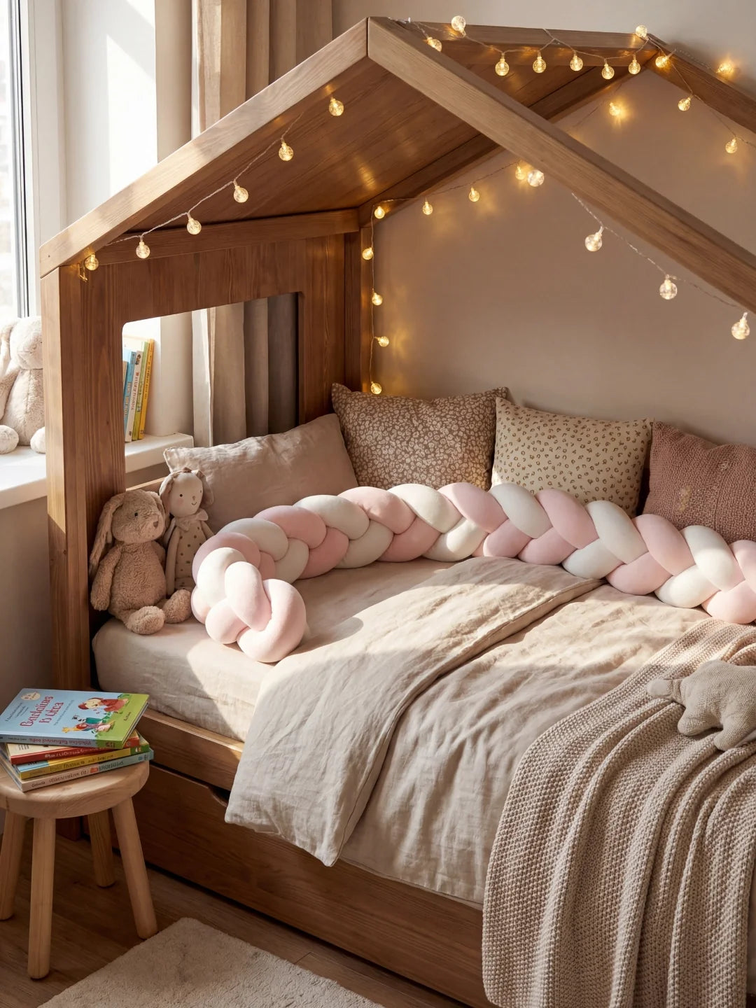 Tresse de lit 3 brins - bicolore