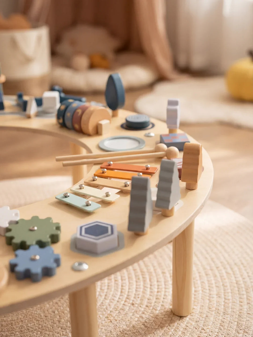 Table Multi-Activités - Croissant de Lune