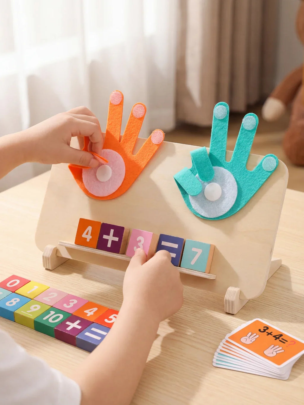 Jouet Éducatif en Bois - Apprentissage des Chiffres
